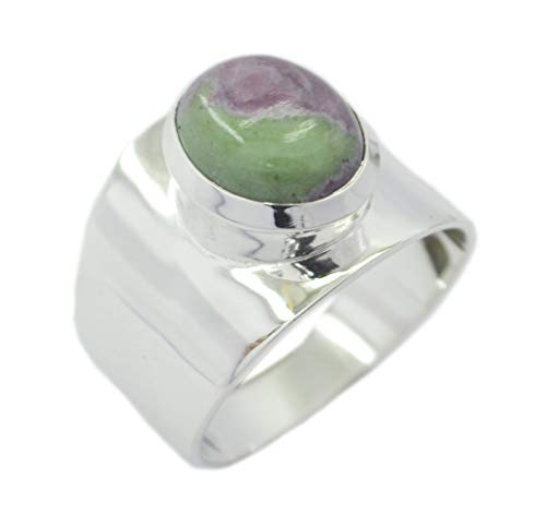 Bague en rubis zoïsite naturel et argent sterling, le cadeau de bijoux idéal