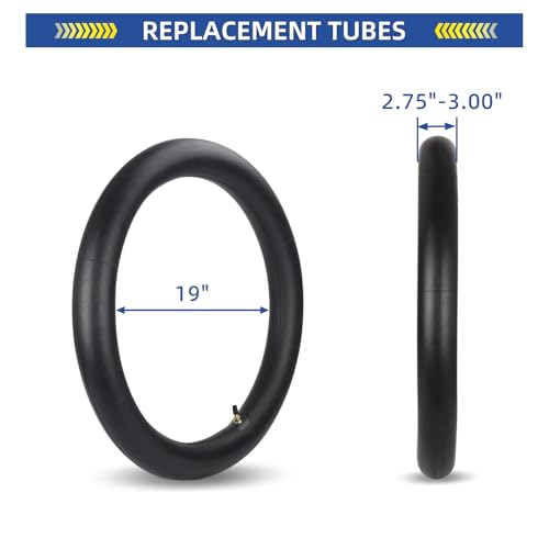 Image of GICOOL 2.75 /3.00-19 inch (70 /100-19, 80 /100-19) Dirt Bike Replacement Inner Tubes, 2 Pack with TR4 Valve Stem, Fits for Surron LightBee X, Talaria, UltraBee, EridePro, Segway