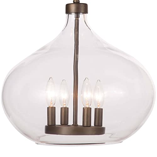 Regina Andrew Dover Pendant (Oil Rubbed Bronze) | Ceiling Light Fixture with 4 Socket 60 Watts Max E12 Candelabra Base for a Kitchen or Bathroom - Image 7