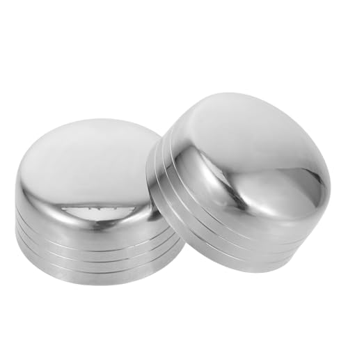 Didiseaon Tapas de Repuesto para Coctelera 350 Ml, Acero Inoxidable, 2 Piezas, Cubiertas a Prueba de Salpicaduras para Vasos Mezcladores, Accesorio para Bares, Cocinas y Tiendas de Té