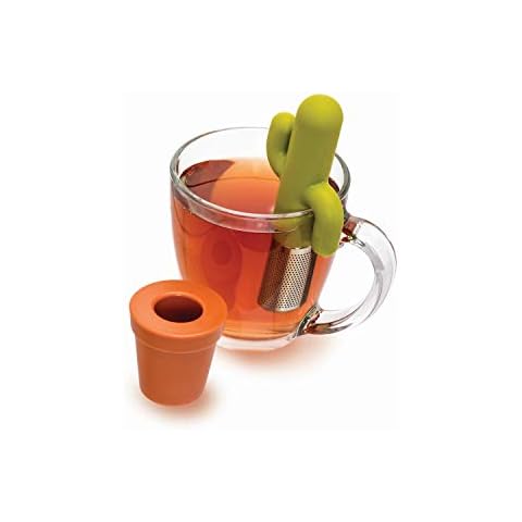 Joie Tee-Filter / Tee-Ei / Teesieb / Teesieb in Kaktusform, Stahl und Kunststoff in Lebensmittelqualität Cover