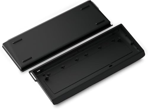 BOYI H60 Aluminum Keyboard Case,60% Customized Keyboard Housing Barebones Kit Compatible with Woot60HE/MADLIONS MAD 60HE Rakka 61/64 Compact DIY Mechanical Gaming Keyboards (Black)
