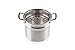 Le Creuset Pastatopf aus 3-ply Edelstahl mit Deckel und Sieb, Ø 20 cm, Für alle Herdarten inkl. Induktion geeignet, Silber, 96200520001000