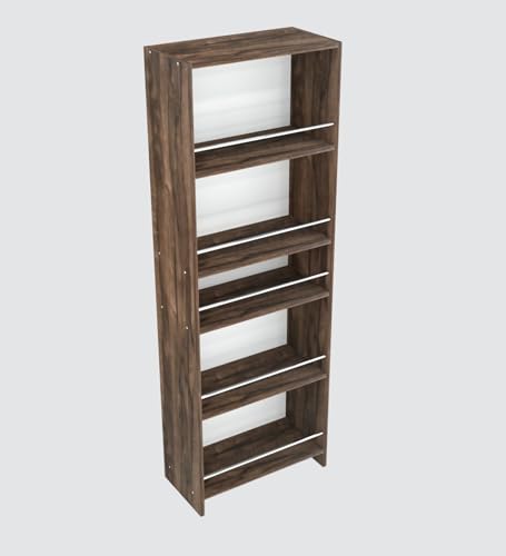 Image of SPECIALITY PANELS Kitchen Cabinet with 5 Open Shelves | Crockery Storage Cabinet | Space Organizer | Termites Resistance | Free Standing Wooden Cupboard for Kitchen Office Home | Walnut Brown Wood