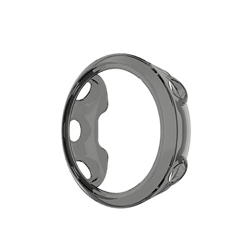 LDFAS Forerunner 45 Case, 42MM Silicone TPU Shock-Proof and Protector Cover Compatible for Garmin Forerunner 45/Swim 2 Smartwatch, Black