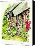 Anne Hathaway Cottage Canvas Print / Canvas Art - Artist Morgan Fitzsimons