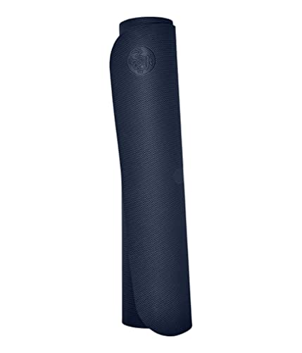 Manduka Begin Yoga Mat – Premium 5Mm Thick Yoga Mat With Alignment Stripe, Beginner Fitness Exercise Mat, Suitable For Yoga And Pilates, Support And Stability | Reversible, 68 Inches, Navy Color #TOP3