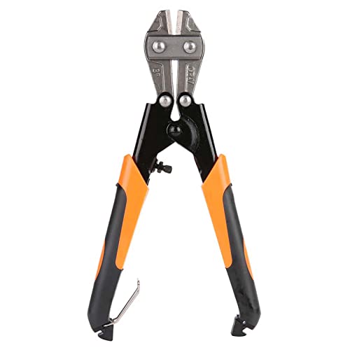 Mini Bolt Cutter, Wire Cutters for Crafting, Mini Bolt Cutter 8inch, Spring Loaded Small Bolt Cutter, Heavy Duty Wire Cable Cutter, Spring Snips Clippers Bolt Cutters with Soft Anti Slip Handle