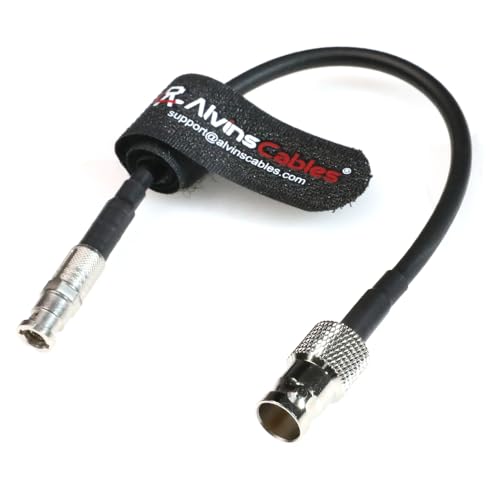 Alvin's Cables 12G-SDI Micro BNC - BNC �I�X �ϊ��P�[�u�� 4K UHD �Ή� �����x���� 75�I�[�� �ɍ׏_��ABlackmagic Video Assist �݊��A20cm