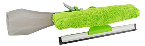 Image of HOME-X 3-in-1 Windshield Squeegee with Spray Bottle, Blade, and Microfiber Cloth, Car Cleaning Tool