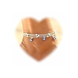 Boho Layered Böse Augentropfen Fußkettchen Vintage Böse Augen Fußkettchen Armbänder Silber Fußkettchen Böse Augen Kette Armbänder Sommer Strand Fußkettchen Fußkettchen Schmuck Frauen Geschenke