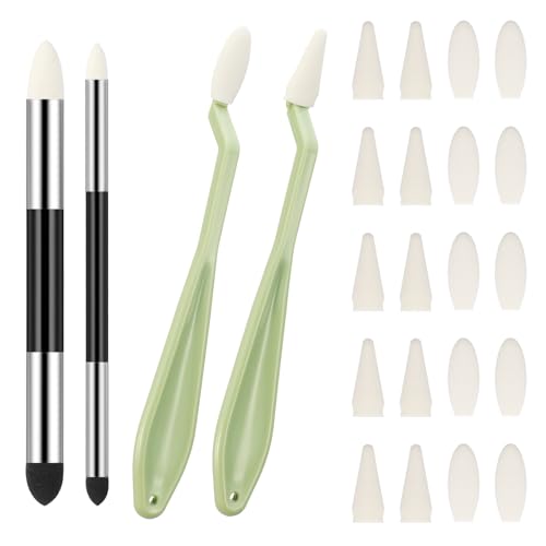 24 PCS Oil Pastel Blending Tools Double Headed Blending Stumps for Drawing Washable Oil Pastel Blender Color Pencil Blenders Art Sketch Sponge Pen for Shadowing Lightening and Highlight