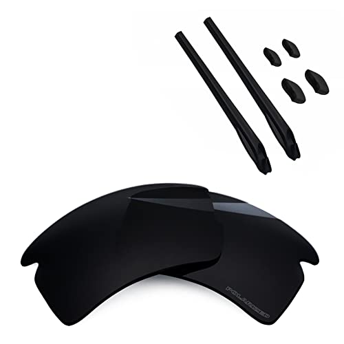 BlazerBuck Kit de lentes y calcetines de repuesto para Oakley Flak 2.0 XL OO9188, Negro polarizado., 0