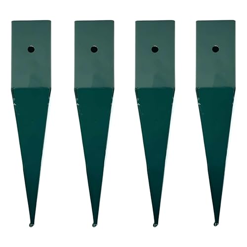 DIVCHI Soporte de arco para jardín, enrejado, soporte para plantas, estacas resistentes para postes de valla para una fijación segura de arcos y soportes de enrejado (paquete de 4)