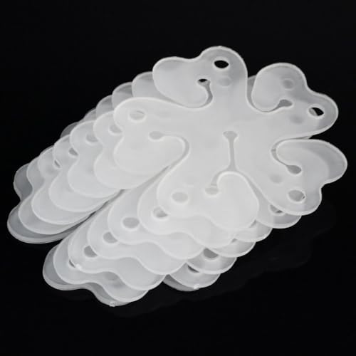 Image of HK balloons 12Pcs Flower Shape Balloon Clips For Birthday Anniversary Baby Shower Event Decorations Item Balloon Clips Holder