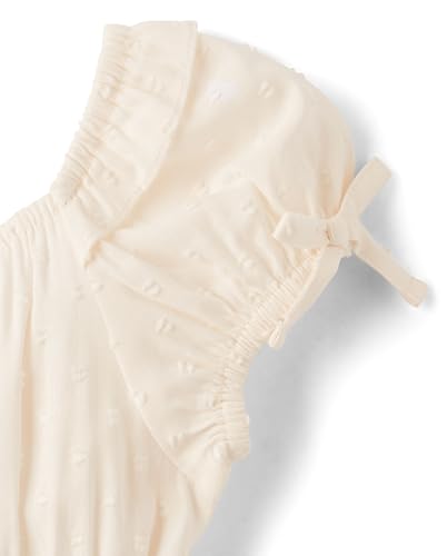 Image of The Children's Place Girls' Casual Ruffle Dress,Short Sleeve