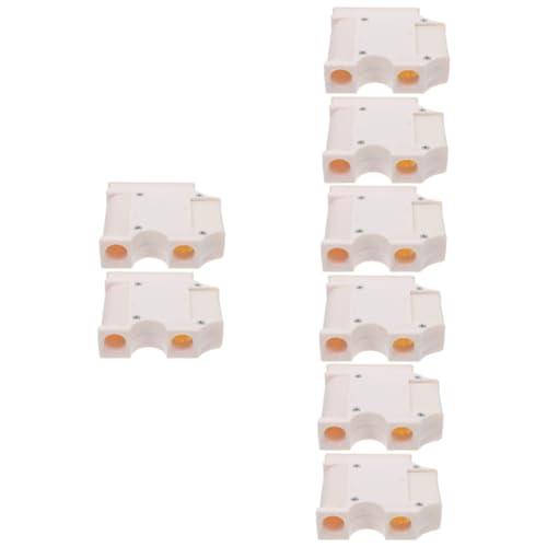 BESPORTBLE 4 Juegos Ajustador De Cables Accesorios Náuticos Accesorios para Embarcaciones Agarrar Marino para Ajustador De Rieles para Suministros para Yates Abs 2 Piezas * 4