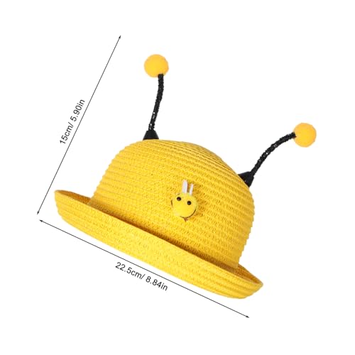 Sun Hat for Lightweight Breathable Wide Brim Cap with Cute for Boys High UV Protection for and Summer Play Yellow2
