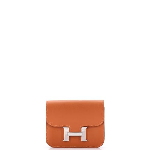 Hermès, Pre-Loved Constance Slim Wallet Evercolor, Quebracho