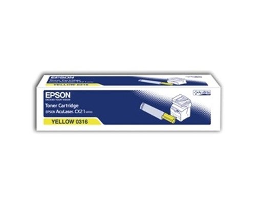 Toner d'origine Epson C13S050316 Jaune idéal pour rapports de bureaux d'études