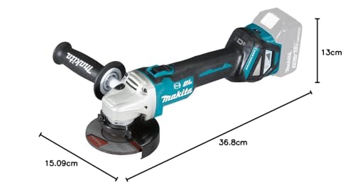 Makita DGA463Z 18V Li-Ion LXT Brushless 115mm Angle Grinder - Batteries and Charger Not Included