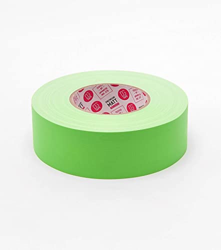 Image of DGTAPE 2 inch X 60 ya Chroma Key Green Gaffer Tape. 12Mil Thick & Strong + Matte Finish LDPE Surface. Pro Grade USA Brand (MATT50050 /50 /LGR Keying Tape, 2in)