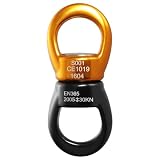 Lixada Swing Swivel 30kN Dispositivo di Rotazione più Sicuro Swing Spinner Moschettone Girella Girevole Corda per Arrampicata Girelle per Web Tree