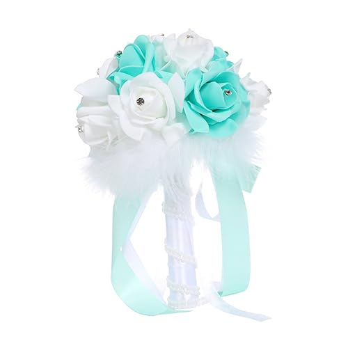 MAGICLULU bouquet da sposa fiori di nozze Decorazione del matrimonio fiore di matrimonio finto Decori di nozze bouquet per il matrimonio