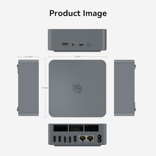 Beelink Eqr Mini Pc W-11 Pro Ryzen 5 6600H 16Gb Ddr5 500Gb Nvme M.2 Ssd Dual Display 4K@60Hz Output, Wi-Fi 6, Rj45, Built In Psu Office Mini Computer thumb #1