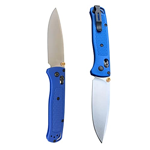 3 Packs Custom Thumb Studs For Benchmade Bugout 535 Series Knives And 535S, 535Gry-1,535Sgry-1 And More, Replacement Anodized Aluminum Thumb Stud Set, Gold #TOP2