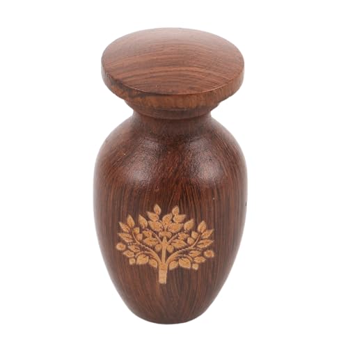 YARNOW ペットを偲ぶ木製火葬骨壷 ペットの遺灰を入れる骨壷 動物の埋葬箱 エレガントな記念品入れ ご自宅のディスプレイに