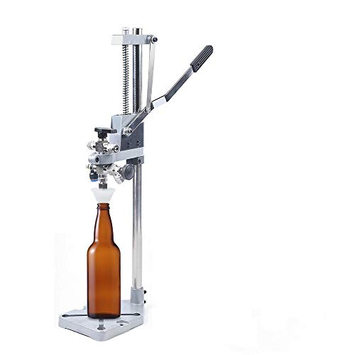 Bottle Filler, Counter Pressure Bottle Filler,Stainless Steel Beer/Wine Bottle Filler,Manual Liquid Filling Machine for Glass/Convoluted/Plastic/Wine Bottles