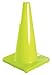 VALUE BRAND Traffic Cone, 18 in.Fluorescent Lime