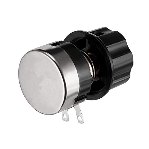 2 Pieces RV24YN20S/B502 5K Ohm Variable Resistors Single Turn Rotary Carbon Film Potentiometer w Knob