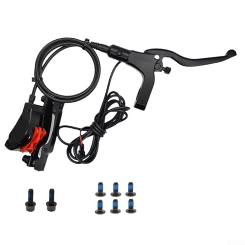 Jonikuper Ensemble de frein à disque hydraulique pour vélo E-For - Étriers à double piston avant et arrière avec levier CNC entièrement en aluminium, compatible avec les vélos électriques et les