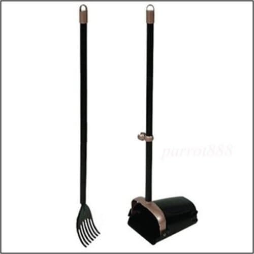 Dog Pet Hammer Arm Pooper Scooper Poop Rake Arm Handle Bin