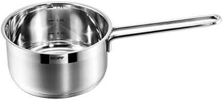 KOPF Josie Cookware Set with Pans, Stainless Steel, 14-Piece with 5 Glass Lids