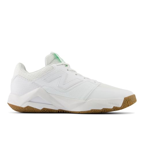 New Balance Men's FuelCell Delray V2 Tennis Shoe, White/Green Apple, 11 M