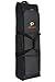 PALANKA Golf Bag Travel Cover with Built-in Wheels (Black) Heavy Duty Protective Fabric | Padded Top Club Head Coverage | Top Handle, Zippered Pockets, ID Tag