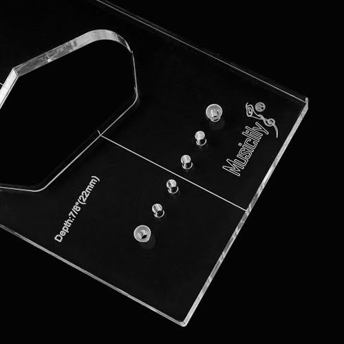 Musiclily Pro CNC Accurate Acrylic Bridge Pickup Routing Template for Standard Tele Guitar Body, Bridge pickup for guitar body - Image 4