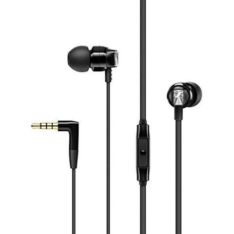Sennheiser CX 300S In Ear Headphone with One-Button Smart Remote - Black Cover