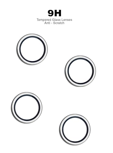 Image of ZARALA Rear Camera Lens Protector Ring Cover for Motorola Edge 70 Fusion, Metal Finish Frame, Silver