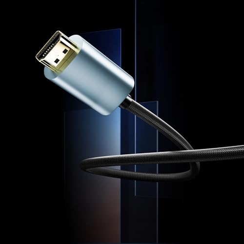 Image of Basesailor USB Type C to HDMI 2.0 Cable 1.5M, High Speed 18Gbps 4K@60Hz UHD Adapter Cord, Male to Male, Compatible with TV, Monitor, Laptop, MacBook, iPad Pro, Type-C Smartphones, Projector & More