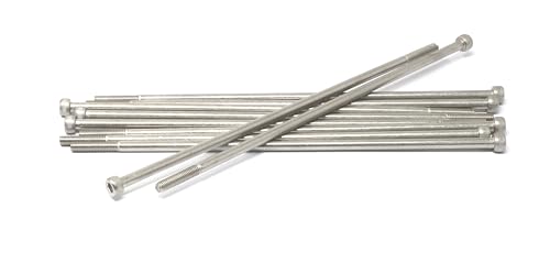 Image of iexcell 10 Pcs M5 x 190mm Thread Pitch 0.8 mm Stainless Steel 304 Hex Socket Head Cap Screws Bolts Kit