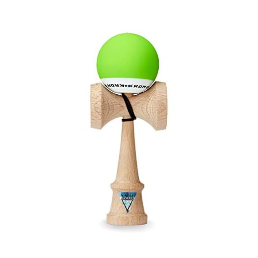 KROM Kendama POP Lime Green – Flawless Balance – Strong and Durable – Enhanced Cognitive Skills – Improved Balance, Reflexes, and Creativity – Kendama Model Pro Made For Beginners and Experts