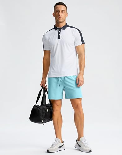 Image of Soothfeel Men's Running Shorts with Zipper Pockets 9 inch / 7 inch / 5 inch Quick Dry Eight Basketball Gym Workout Athletic Shorts