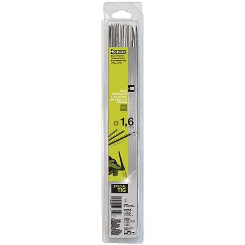 Toparc - baguettes Inox Ø 1, 6 308L - ETUI de 60 - CONSOMMABLE Soudure TIG - Toutes positions - Amorcage Des 40V
