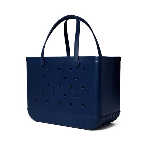 BOGG BAG Original Large Tote – 19” x 14” x 9” – Durable, Washable, Tip-proof – Beach, Pool, Boat, Work, Sports (You Navy Me Crazy)