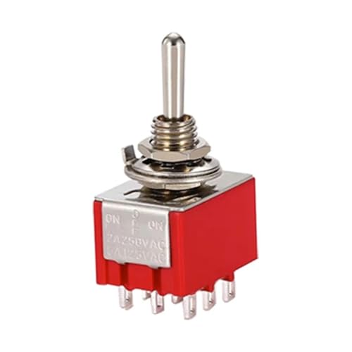 Pulsador mini conmutador DPDT para solucionar fallos de encendido en aparatos eléctricos