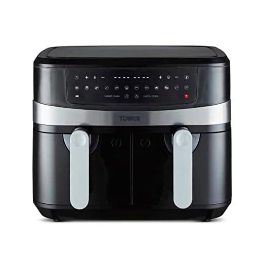 Tower T17088 Vortx 9L Dual Basket Air Fryer with Smart Finish